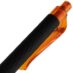 Ручка шариковая Prodir QS01 PRT-T Soft Touch, черная, черный с оранжевым
