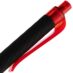 Ручка шариковая Prodir QS01 PRT-T Soft Touch, черная, черный с красным