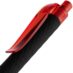 Ручка шариковая Prodir QS01 PRT-T Soft Touch, черная, черный с красным