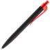Ручка шариковая Prodir QS01 PRT-T Soft Touch, черная, черный с красным