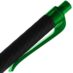 Ручка шариковая Prodir QS01 PRT-T Soft Touch, черная, черный с зеленым