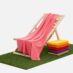 Флисовый плед Warm&Peace XL, розовый (коралловый)