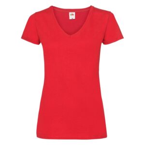 Футболка женская LADY FIT V-NECK T 210, красный
