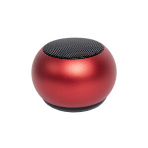 Портативная mini Bluetooth-колонка Sound Burger "Ellipse" серебро, ярко-красный