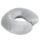 Подушка дорожная "SOFT"; memory foam, микрофибра,серый, серый