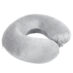Подушка дорожная "SOFT"; memory foam, микрофибра,серый, серый