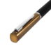 Ручка шариковая M1, пластик, металл, покрытие soft touch, золотистый, черный