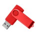 USB flash-карта DOT (), белый, 5,8х2х1,1см,пластик металл, красный, 8 Гб