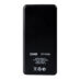 Универсальный аккумулятор Sleek 10 (10000 мАч), черный, 14х6.8х1,5 см
