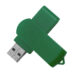 USB flash-карта SWING (), белый, 6,0х1,8х1,1 см, пластик, зеленый, 8 Гб