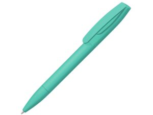 Ручка шариковая пластиковая Coral Gum, soft-touch, бирюзовый