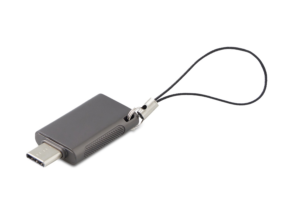 Флешка USB Type-C 3.0 Индата, темно-серый, 64 Гб