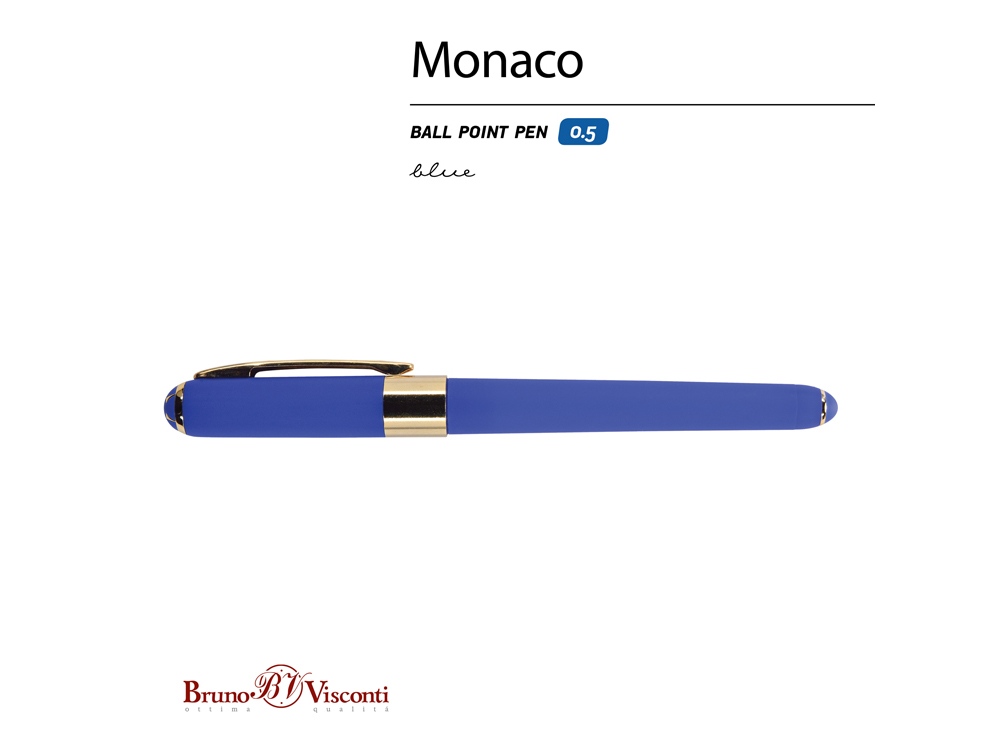Ручка пластиковая шариковая Monaco — изображение 7