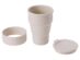 Силиконовый складной стакан GoCup, бежевый