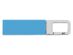 USB-флешка на Hook с карабином, голубой, серебристый, 16 Гб