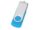 Флеш-карта USB 2.0 Квебек, голубой, 8 Гб