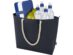 Пляжная сумка-холодильник Panama GRS из переработанных материалов с ручками-шнурками, темно-синий