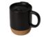 Кружка с пробковым дном и крышкой Denpasar, черный
