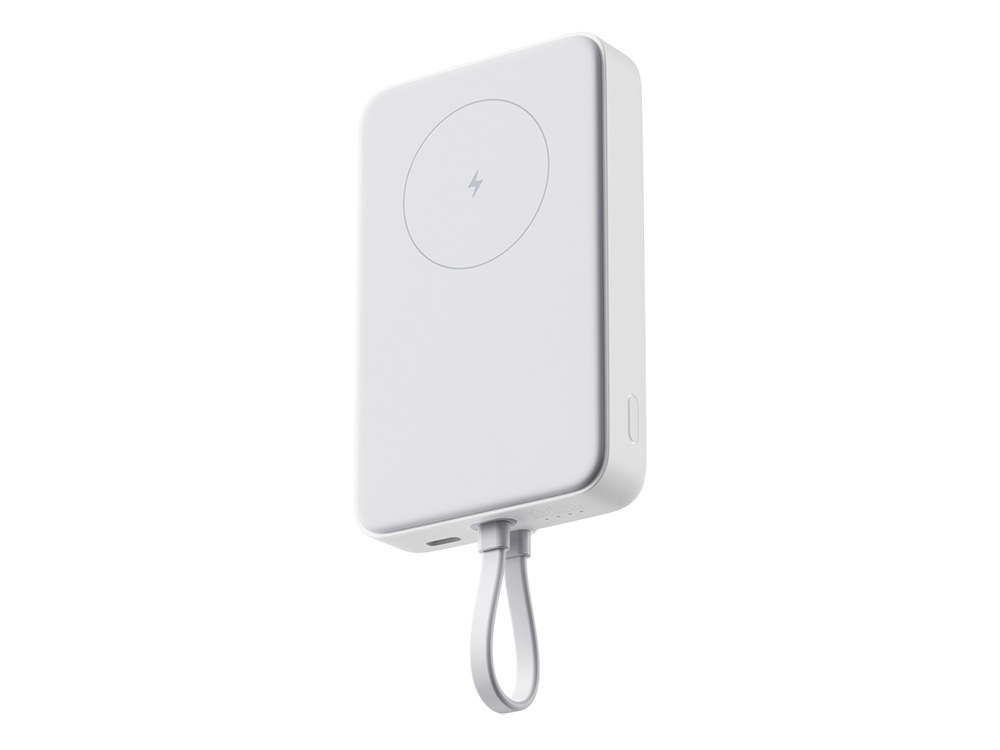 Внешний аккумулятор с кабелем Xiaomi 33W Magnetic Power Bank (Integrated Cable), 10000 мАч, белый