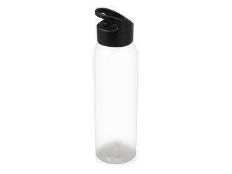 Бутылка для воды Plain 2, прозрачный, черный