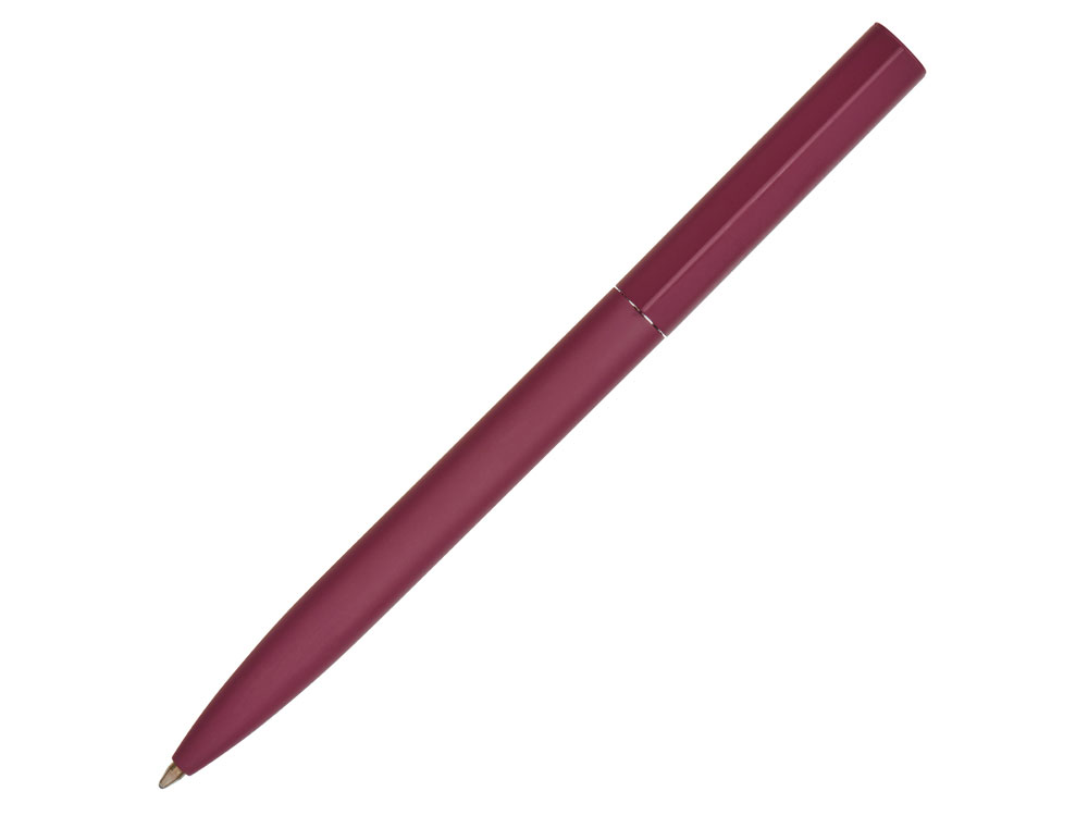Ручка металлическая шариковая Minimalist, софт-тач, бургунди