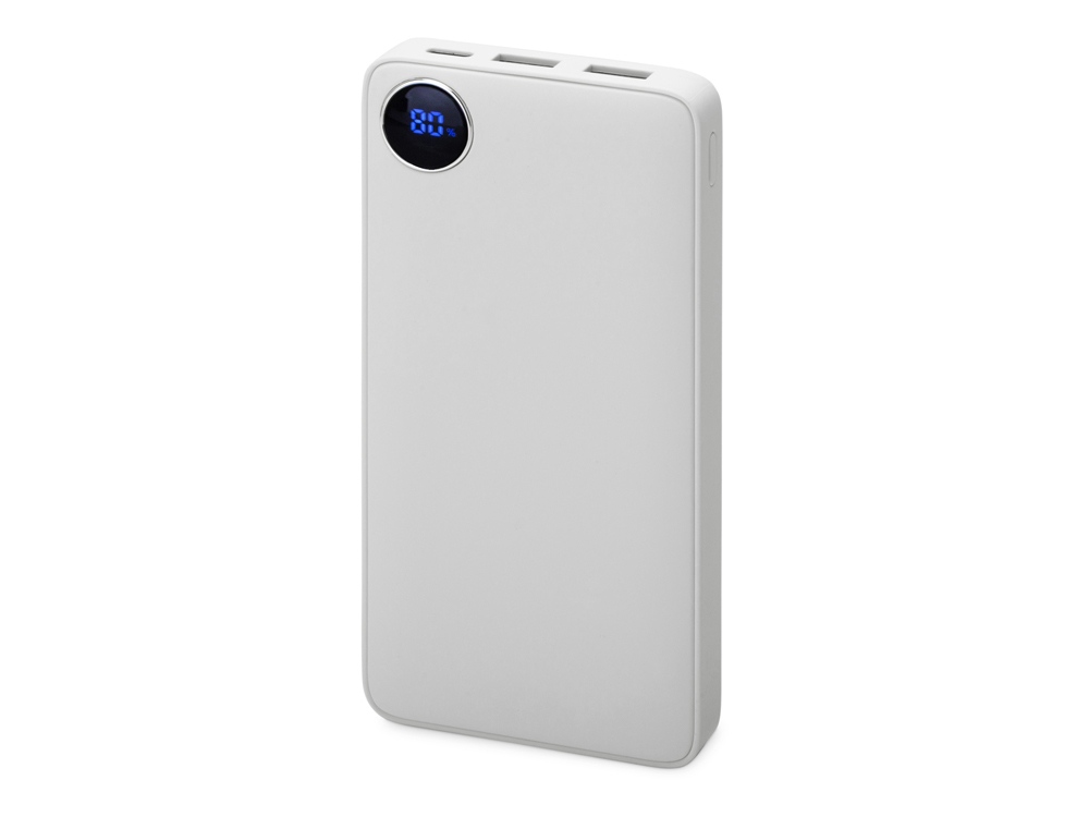 Внешний аккумулятор Mild, металлик soft-touch, 10 000 mAh, белый