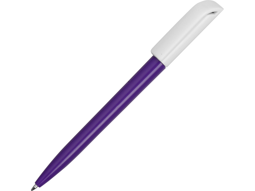 Ручка пластиковая шариковая Миллениум Color BRL, фиолетовый, белый