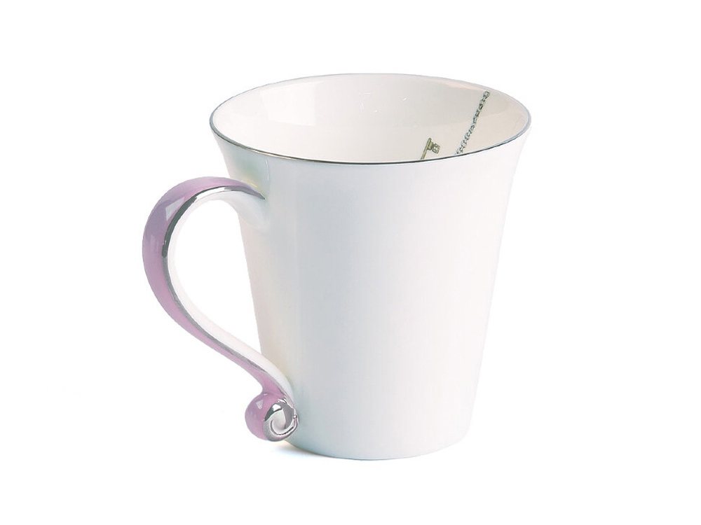 Кружка CUP ALICE LILAC, белый