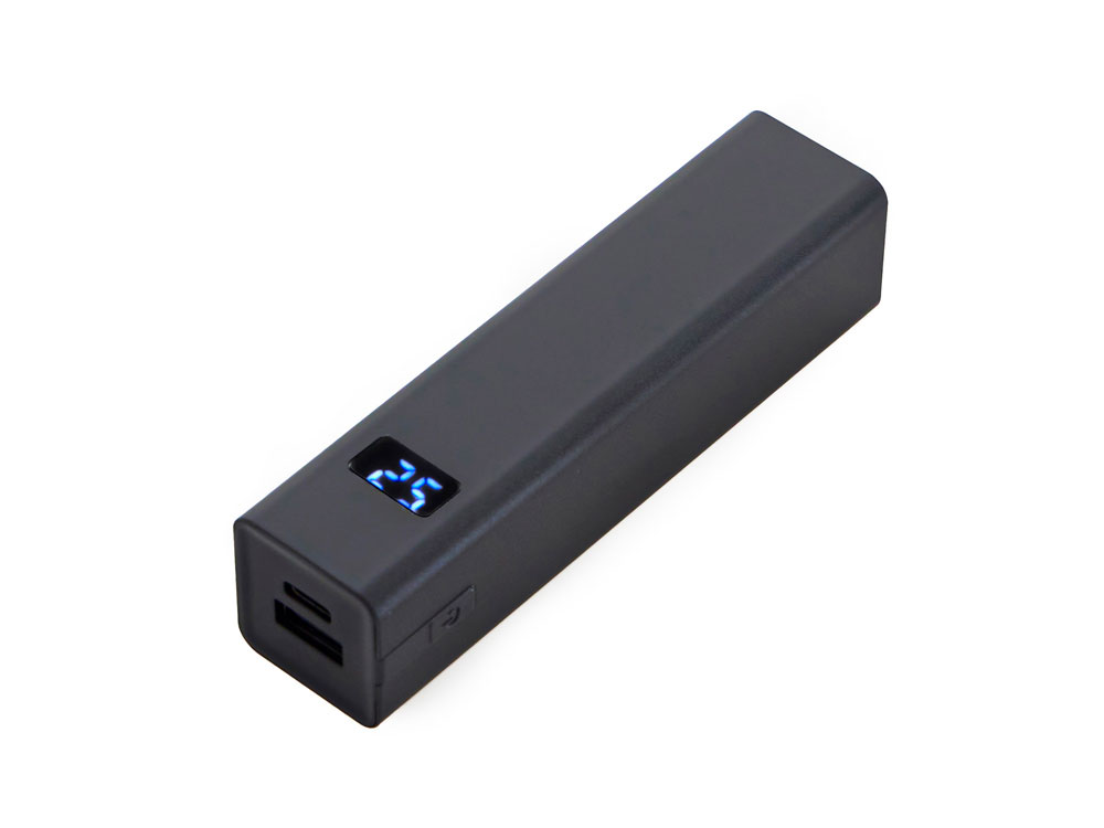 Внешний аккумулятор Rail c дисплеем, 5000 mAh, черный