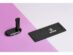 Беспроводное настольное зарядное устройство Glide с подсветкой, soft-touch