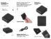 Внешний аккумулятор Brick 10 с быстрой зарядкой QC/PD, 10000 мАч, черный