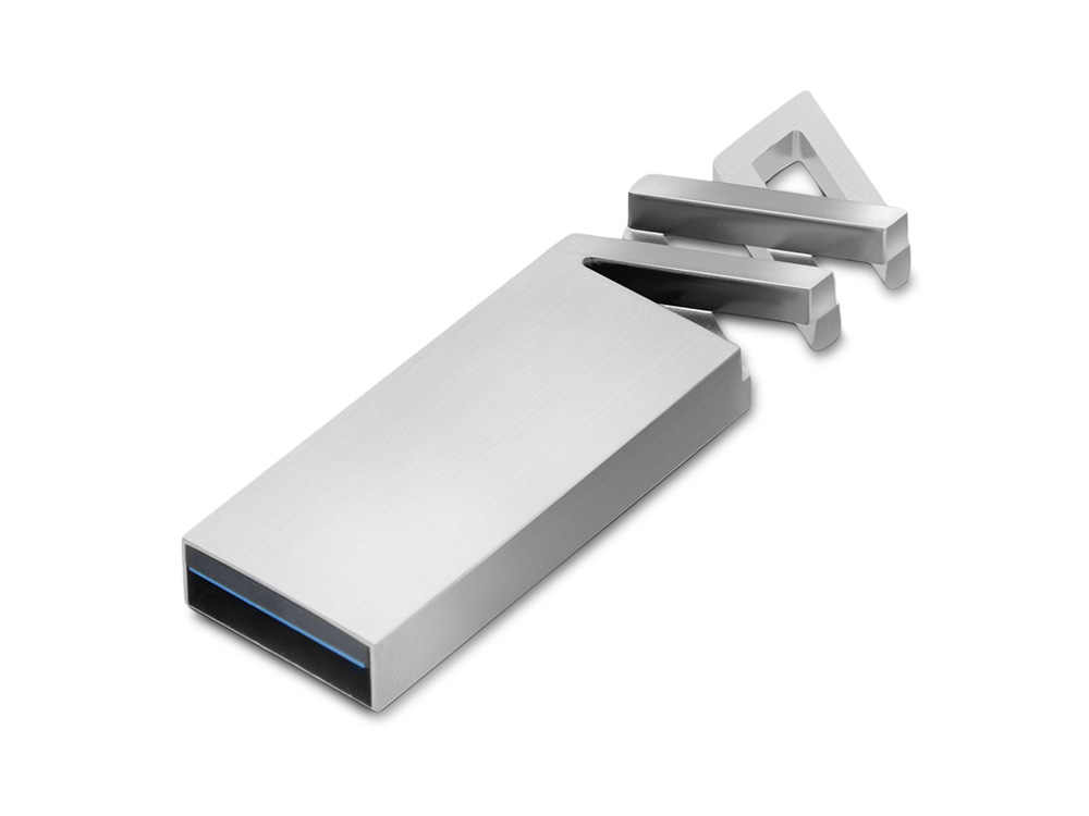 Флешка USB 3.0 Адорн, серебристый, 32 Гб