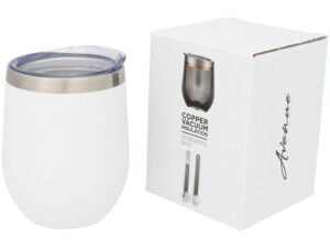 Вакуумная термокружка Corzo Copper, белый