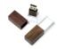 USB 2.0- флешка на прямоугольной формы, коричневый, прозрачный, красный, 64 Гб
