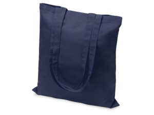 Сумка из хлопка Carryme 105, 105 г/м2, темно-синий