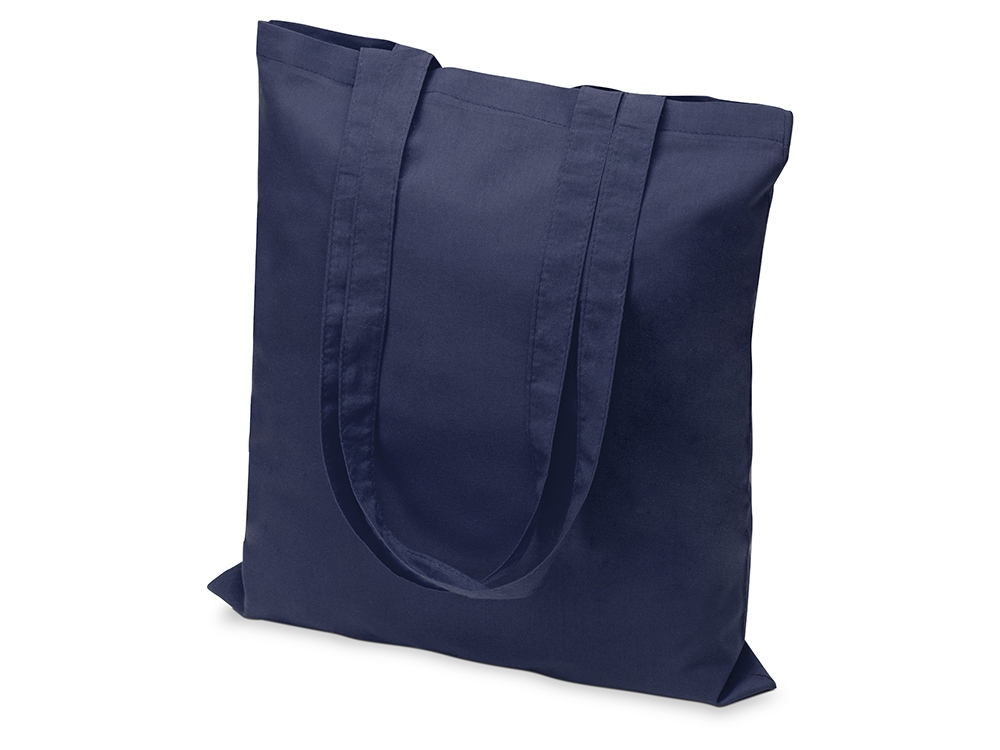 Сумка из хлопка Carryme 105, 105 г/м2, темно-синий