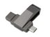 Флешка USB Type-C и USB 3.0 Тесла, темно-серый, 64 Гб