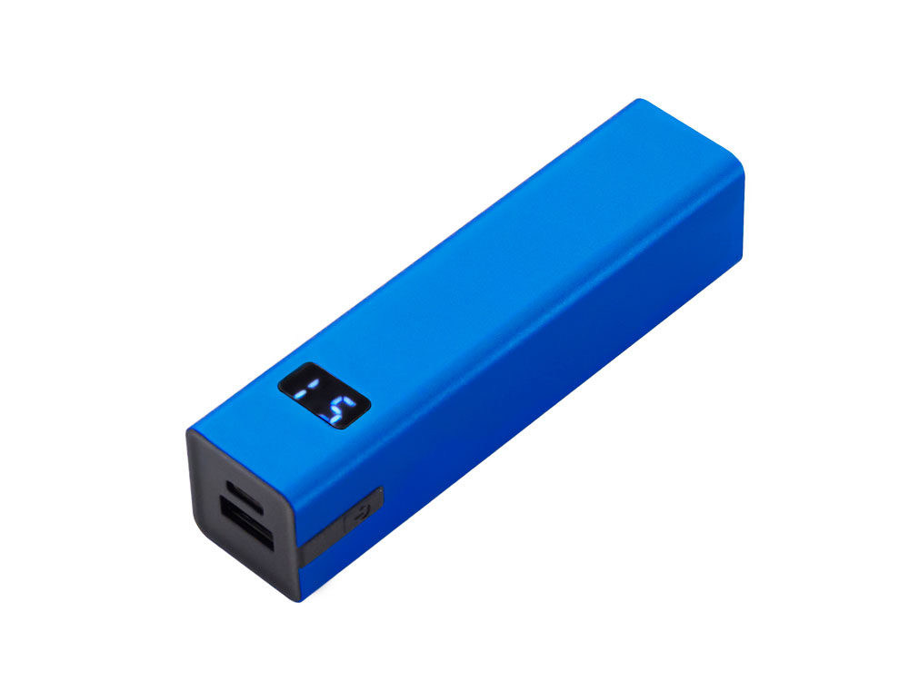 Внешний аккумулятор Rail c дисплеем, 5000 mAh, синий