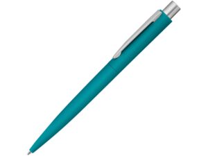 Ручка шариковая металлическая Lumos Gum soft-touch, морская волна