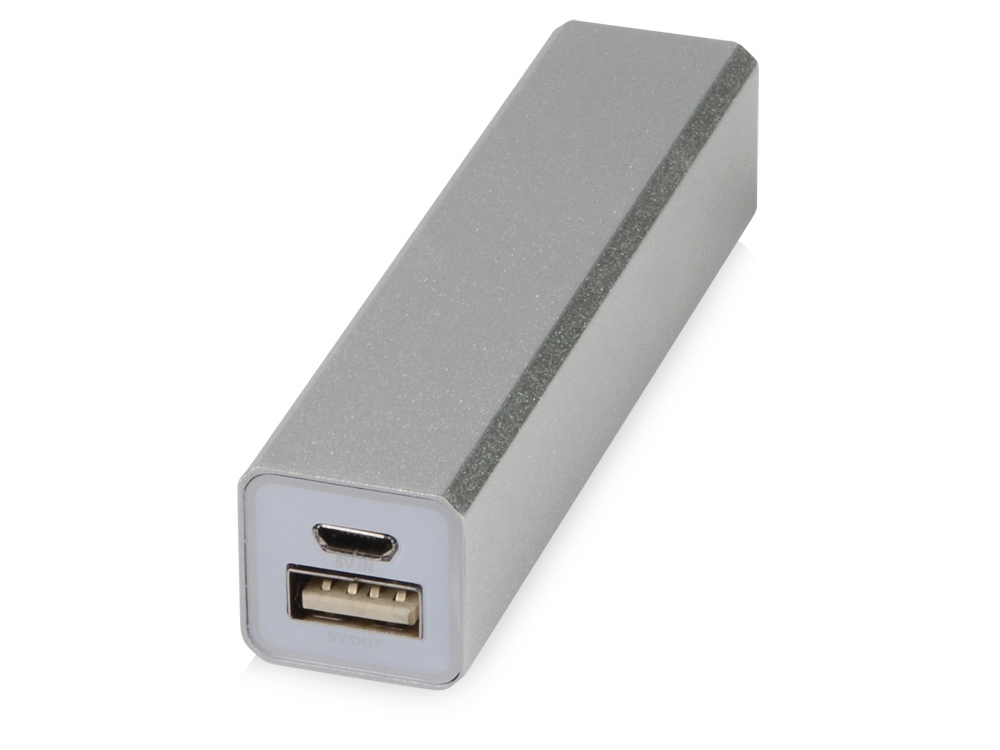 Внешний аккумулятор Брадуэлл, 2200 mAh, серебристый