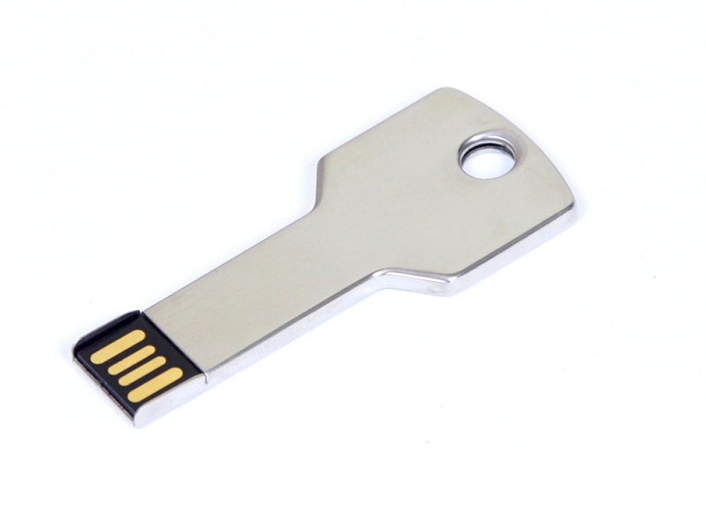 USB 2.0- флешка на в виде ключа, серебристый, 64 Гб
