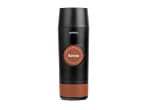 Портативная кофемашина Barista c быстрой зарядкой с логотипом Rombica