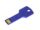 USB 2.0- флешка на в виде ключа, синий, 64 Гб