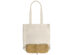 Складная сумка Jute из хлопка и джута с карманом