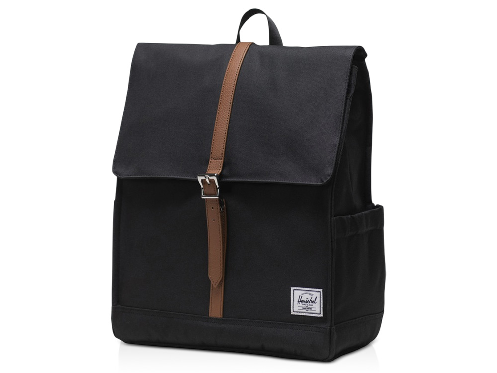 Herschel City рюкзак из переработанного материала, черный