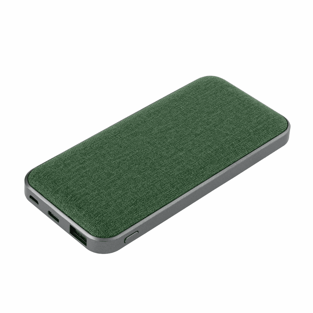 Внешний аккумулятор Твид PB (Tweed PB) 10000 mAh, зеленый