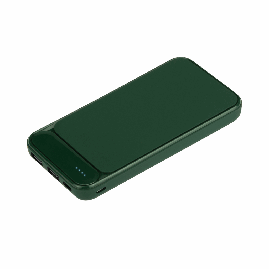 Внешний аккумулятор с подсветкой Старлайт Плюс PB (Starlight Plus PB) 10000 mAh, зеленый