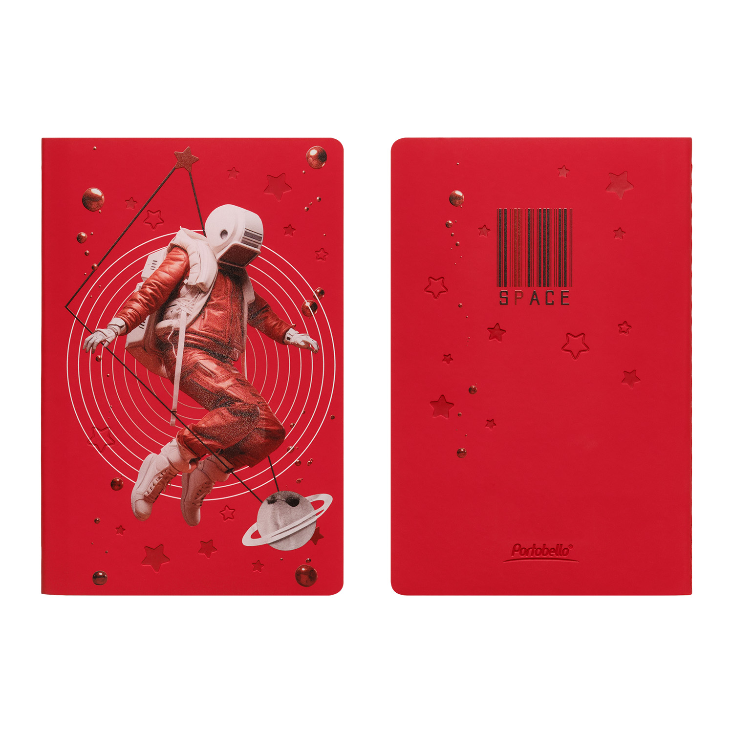 Блокнот Альфа Слим (Alpha slim), красный