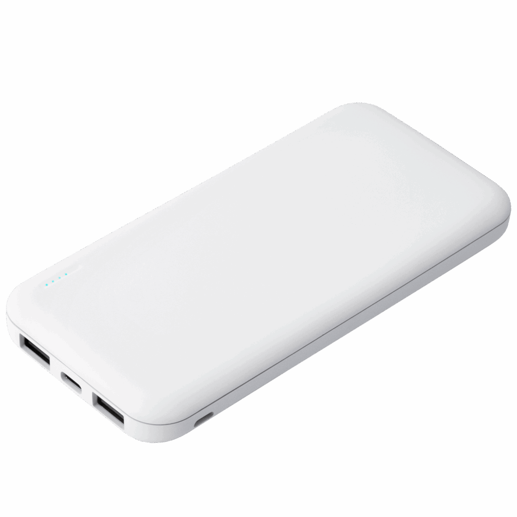 Внешний аккумулятор с подсветкой Люче (Luce) 10000 mAh, белый