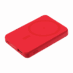 Внешний аккумулятор Ларго PD (Largo PD) 5000mAh с функцией беспроводной зарядки 15W, красный